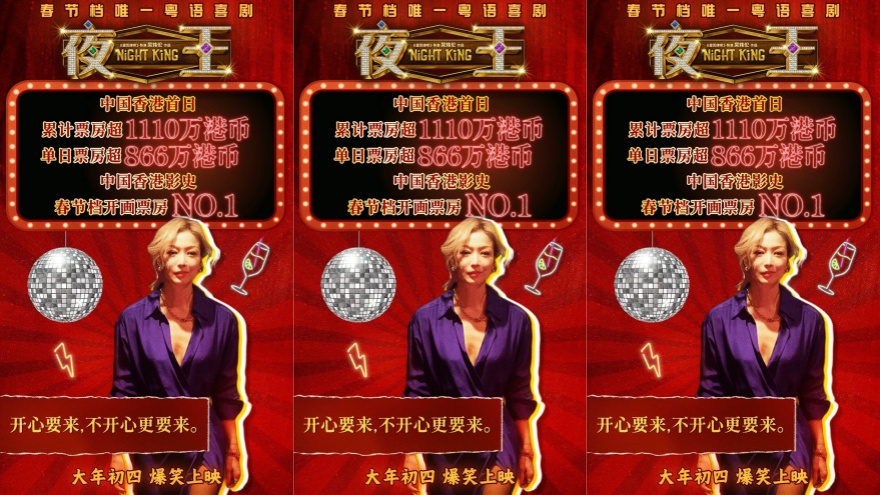 春节档唯一粤语喜剧《夜王》香港火爆热映 